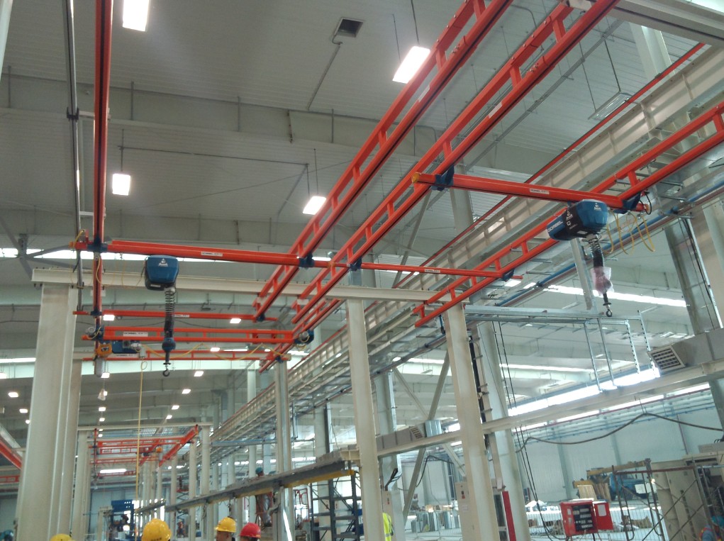 使用双畅电动葫芦来制造电动自动扶梯