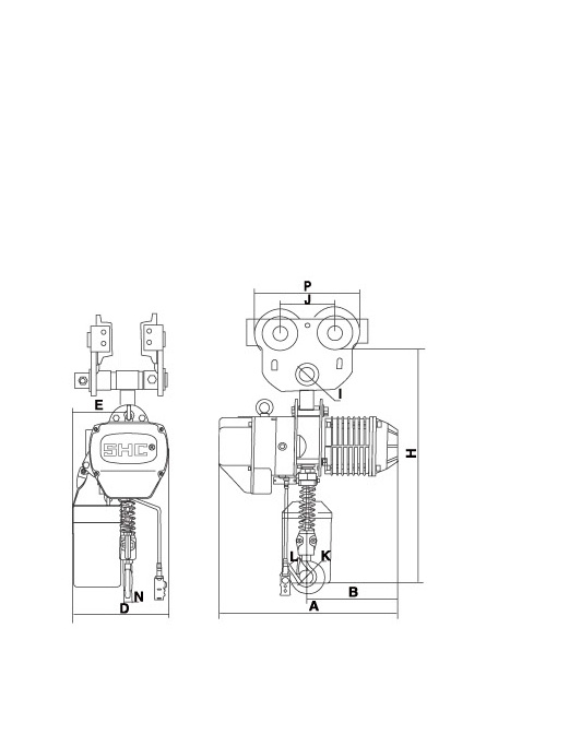 环链电动葫芦结构图