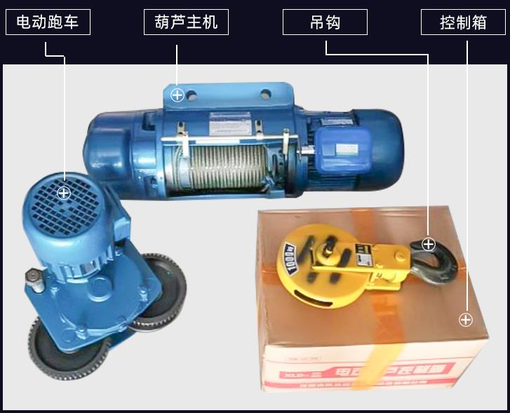 钢丝绳电动葫芦构造